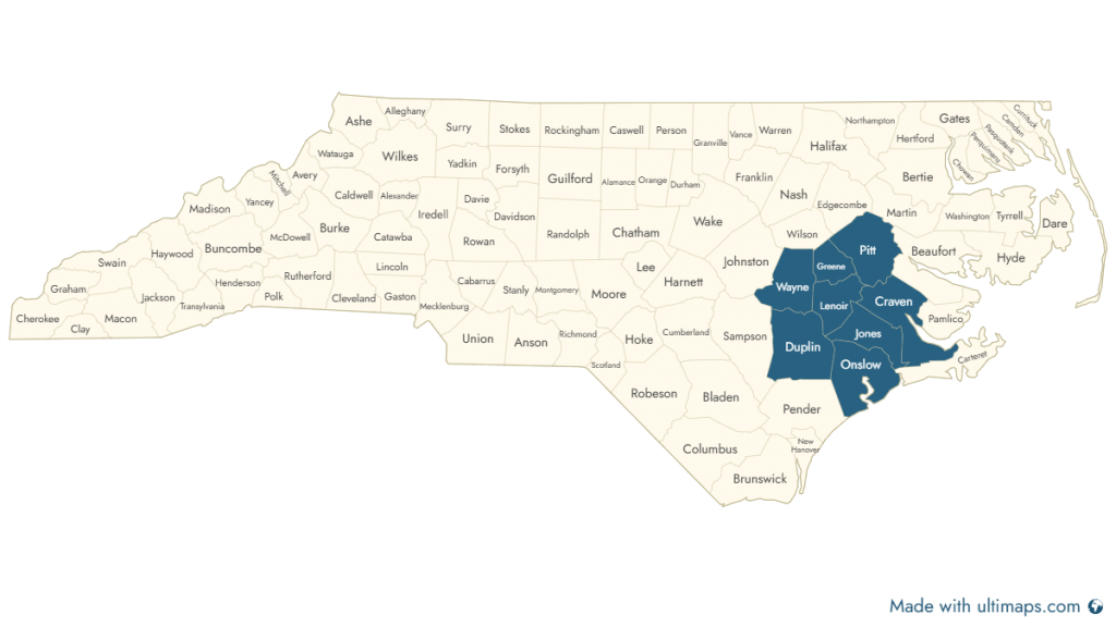 service area map
